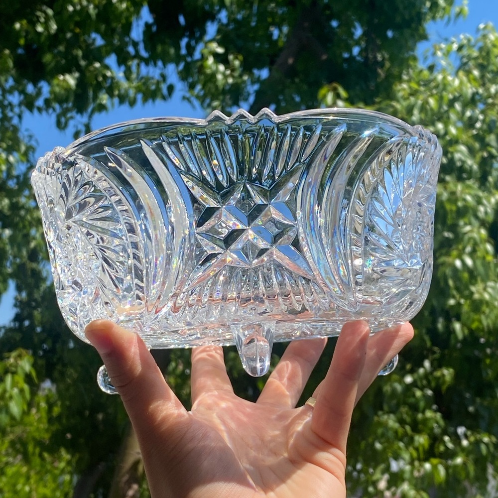 Vintage Crystal Bowl✨ by Crystal Clear Industries - Picture 13 of 15